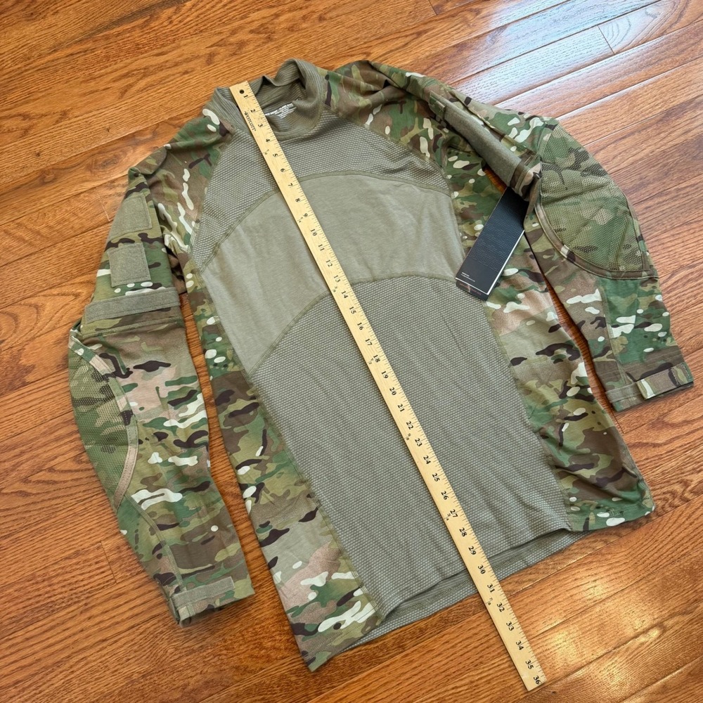Massif Army Combat Shirt Large Flame Resistant Multicam Full Throttle NYC Logo - Picture 9 of 14